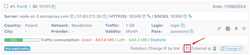 AstroProxy Change IP