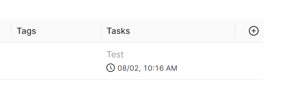 Created Task