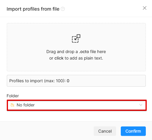 Import Folder Import Folder