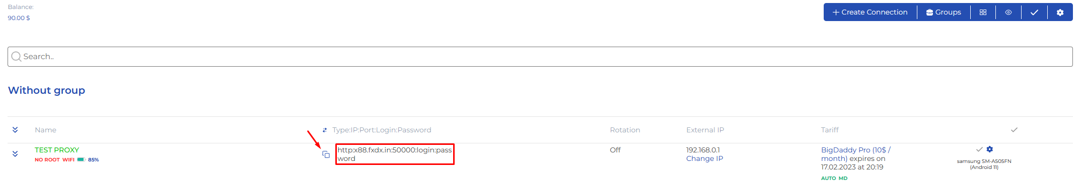 iProxy Port Copy