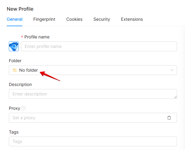 Creating a folder Creating a folder