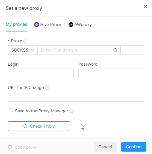 Add proxy