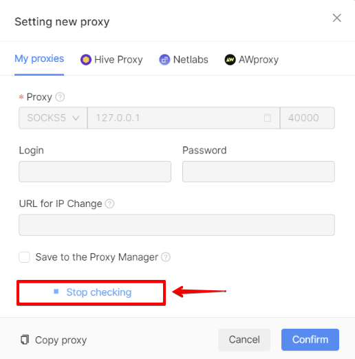 Stop Proxy Check