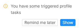 Triggered Notification