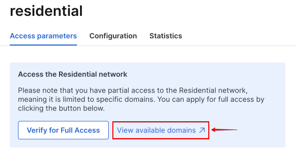 Bright Data Available Domains