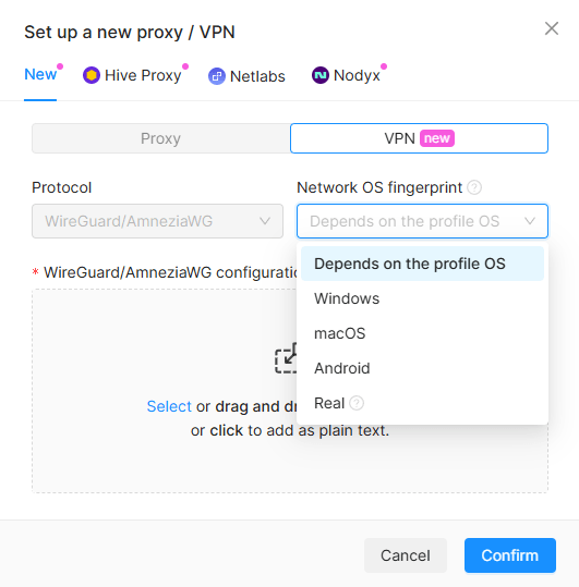 Set Temporary VPN Set Temporary VPN